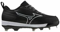 Mizuno 9 Spike Advanced Sweep 6 Low Softball Cleat - 320662 Black/White