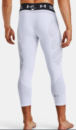 Under Armour Men's Iso-Chill 3/4 Slider White/Mod Gray - 1356806